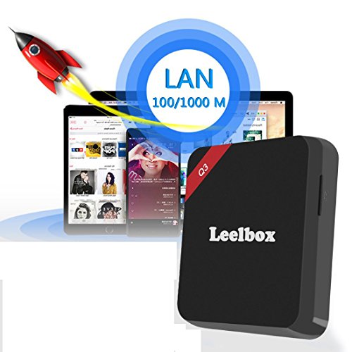(2016 die Beste) Leelbox Q3 Android TV Box 2 GB/16GB 5G / 2.4G Dual Wi-Fi Bluetooth 4.0 Amlogic S905 Android 5.1 mit 1000M LAN KODI 16.1 Alle Vorinstallierte Pluggins Update von M9S Streaming Media Player - 2