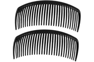 THE HOME FUSION COMPANY 2 X Noir Large 90mm Côté Peignes Cheveux Barrettes Fabrication Mariage Bal Chapeau Bibi Créer