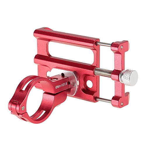 Docooler Porta Cellulare Bici Lega di Alluminio per Staffa di Montaggio per 3.5 -6.2 Inch Telefono Mobile per Android per iPhone