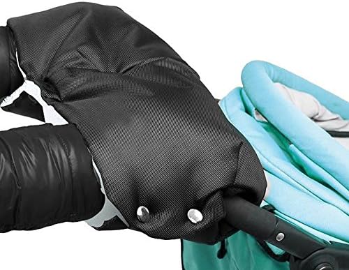 Pram Hand Muff Vicksongs Pushchair Stroller Fleece Hand Warmer Gloves Waterproof Anti-freeze Extra Thick Warm Winter Baby Carriage Hand Cover Handmuffs Stroller Accessories
