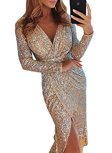 Maya Petite – Bridal – Maxikleid mit V-Ausschnitt, Tüll und farblich abgestimmten, feinen Pailletten in Ecru