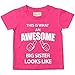 This is What An Awesome Big Sister Looks Like Pink Tshirt Baby Toddler Kids Available in Sizes 0-6 Months to 14-15 Years New Baby Sister Gift