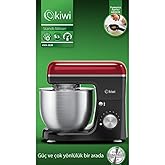 Kiwi Kmx-3638 Hamur Yoğurma & Stand Mikser 5,3 Lt 1300w 8 Hız Kademeli Mutfak Şefi Kırmızı