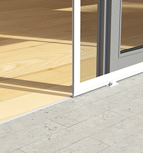 Windhager Insektenschutz Expert Schiebetür Fliegengitter Aluminirumrahmen für Türen, 120 x 240 cm, weiß - 5