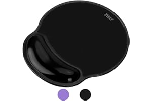 ZIBLY Ergonomic Gel Mouse Pad with Wrist Support – Soft Mouse pad for Comfort & Pain Relief Gel Mouse Mat Ideal for Office, Gaming & Home (Gel Mouse Pad Black)