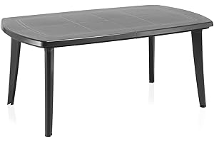 SP BERNER Table de jardin de l'atlantique anthracite