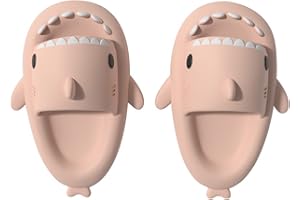 NIBESSER Sharklas Originales Niño Chanclas Tiburon Niña Con Suela Engrosada Chanclas Piscina Antideslizantes Comodas Chanclas Playa Niño Verano Zapatillas Tiburon Divertidas, Rosa, 23/24 EU