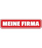 Kiwistar Magnetschild „Feuerwehr 1“ – 30x8 Cm, Neonorange, Magnetisch, Wiederverwendbar Für Auto & Metall