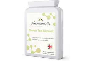Green Tea Extract Supplement (12,480mg) - 90 Capsules - Providing Polyphenols, Catechins and EGCG - Manufactured in UK to GMP Standards- Pharmanostix