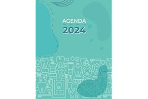 Agenda 2024: Agenda settimanale verticale, 12 mesi, settimana su doppia pagina con orari per appuntamenti