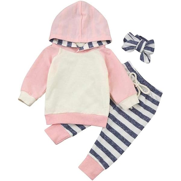 Ensemble Bébé Fille 3 Pièces - Combinaison Manches Longues + Pantalon évasé + Bandeau - Motif "Holy Cow I'm Cute" - Rose, 0-18 Mois