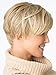 kalyss women's short Straight Hair Wigs As Real Hair wig