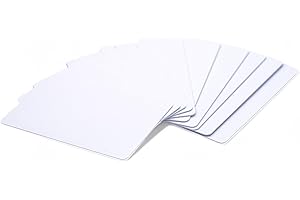 ALG ID Cards | Premium Blank White PVC Cards Plastic ID Cards (760 Micron, CR80) (10)