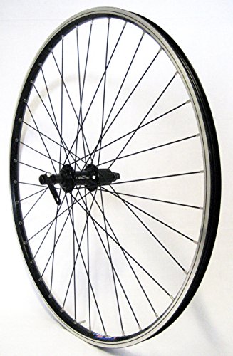 26 Zoll Fahrrad Laufrad Hinterrad Hohlkammerfelge CUT19 Shimano Deore 610 schwarz 8/9/10-fach für V-Brakes / Felgenbremse