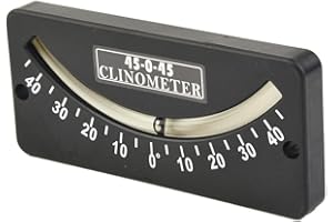 RANRAO Clinometer High Accuracy For Boat Sailing, Mounted On The Bulkhead(25-0-25)