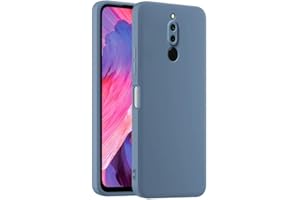 HULLIN Coque de Téléphone en Silicone Colorée, Adaptée à Redmi 8 (6.22") - Gris Lavande