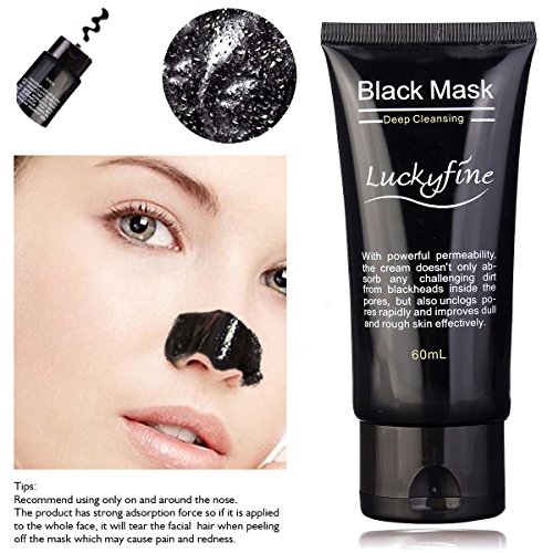 Schwarzen Maske, LuckyFine Mitesser Entferner Peel Off Maske Mitesser Maske Reinigungsmaske Akne Maske + 1 pcs Maske Werkzeug - 2