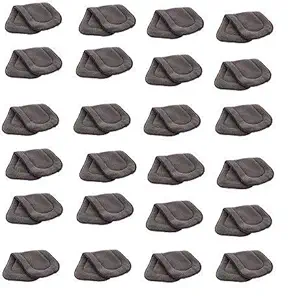 Kuhu Creations Washable Deep Thick 5 Layers Reusable Cloth Insert Pad for UG/Nappy/Diaper. (Graphite, 24 Unit)