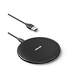 Anker Wireless Charger PowerWave-laddningsplatta, trådlös laddning på 7,5 W för iPhone 11/XR/XS/X/8, 10 W för Samsung Galaxy 