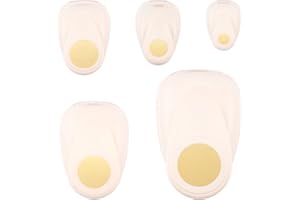 Vaessen Creative Perforatrices Cercle - Lot de 5 Pcs - pour Projets DIY, Papier Scrapbooking, Bullet Journaling, Cartes de Vœux, Papier Découpage, Étiquettes, Décorations