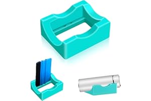 YEJAHY Petit porte-gobelet en silicone avec fente intégrée, avec raclette et raclette en feutre, porte-gobelet en silicone pour l'artisanat du verre et la main