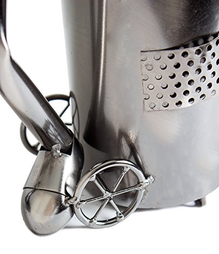 BRUBAKER Flaschenhalter Golfspieler beim Abschlag Metall Skulptur Geschenk mit Geschenkkarte - 4