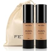 FETEN Pack 2 BB Cream with Sunscreen - Cream with Medium Tone Colour - Anti-Aging Moisturizing Makeup Base with Hyaluronic Ac