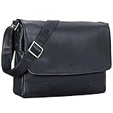 vintage messenger bag amazon Als Umhängetasche, Schultertasche, Bürotasche, Aktentasche oder Unitasche ein stilsicherer Begleiter für Beruf und Freizeit | hoher Tragekomfort und robustes Echtleder