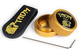 YEUEK TAOM Pool Kreidehalter Runde Form Praktisches Werkzeug Billard Zubehör Magnetische Mini Kreide Spitze Fall Container Runde Box Billard