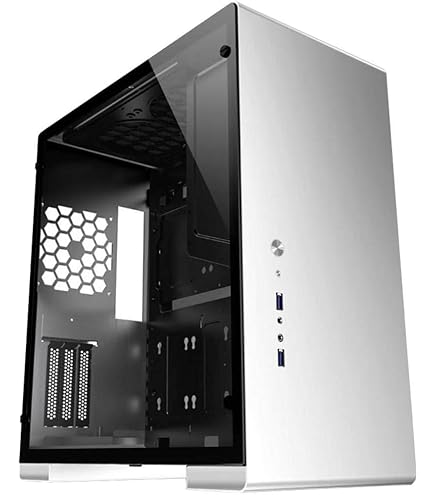 Case PC Jonsbo UMX4 Medio Torre ATX Con Pannello In Vetro - Argento - Chassis Per Computer Gaming