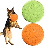 frisbee doggo Frisbee silicona utiliza caucho natural de alta calidad, respetuoso con el medio ambiente y duradero, sin impurezas, para garantizar la elasticidad, elasticidad y resistencia a la mordedura del caucho natural, nunca se descompondrá en fragmentos afilados que puedan dañar a su perro.