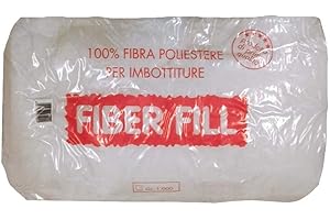 SHOPMIX Sacco Fibra Ovatta Interno Economico 1kg Per Imbottiture 100% Poliestere, 000 Unico, UNI