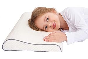 SIKAINI Gesundheit Kinder Kissen für Bett Schlafen Hypoallergenic Memory Schaum kinderkissen Neck-Protector für Kinder (3-10 Jahre)