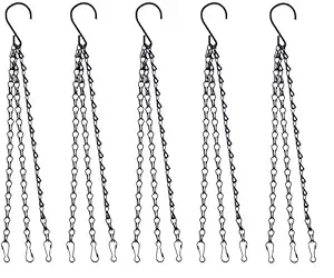 COIR GARDEN Iron Hanging Pot, Pack of 5