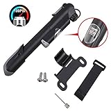 Multi-Nutzungen. Mit kompakter Größe und Montage Fahrradhalterung kann es für Berg-und Rennräder, Elektrofahrräder verwendet werden. Auch mit Sportnadel zum Aufblasen von Sportbällen wie Basketbällen, Fußbällen, Fußbällen. So auch das Schlauchboot, Schwimmring und Ballon.