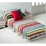 EDREDÓN AJUSTABLE IRIS, Color Rojo, Medida Cama 90