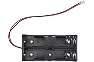 XICOOLEE Premium 2 x 18650 Ba-Tery-Halter Parallelstecker – erweiterte 72 mm Kapazität, UL94-HB PP-Harzgehäuse, vernickelte Federn und Messingnieten für 3,7 V DIY-Projekte