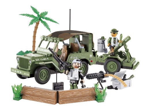 Preisvergleich Produktbild Cobi Kleine Armee, Jeep, Willys mit Mörtel