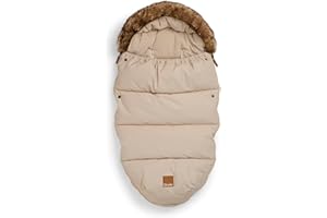 Elodie Details Sacco Passeggino Invernale Universale - Coprigambe Imbottito, Sacco Termico Antivento e Impermeabile, Morbido e Caldo, Compatibile con Passeggini e Carrozzine - Pure Khaki