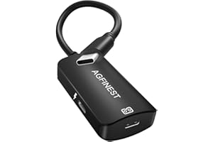 AGFINEST USB-C zu AR-Brille und Ladeadapter, AR Smart Glasses Adapter Typ-C Datenkabel, ermöglicht Multi-Screen Enhanced 3D VR Video Features für iPhone 15/16 Plus Pro Aufladen und Spielen