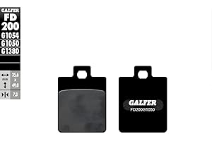 MXT Bremsbeläge Galfer Semi-Metall Scooter 1x vorne für Piaggio Zip 2 5, Vespa ET2 Sfera Liberty ET4 SP H2O S 2V LX 3V Touring 1 Derbi Sonar 15 0-150 ccm