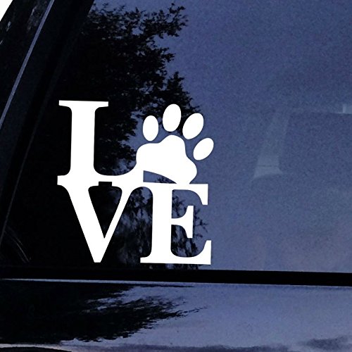 Kelaina Cute Amour Motif patte de chien de voiture Stickers Stickers pour fenêtre