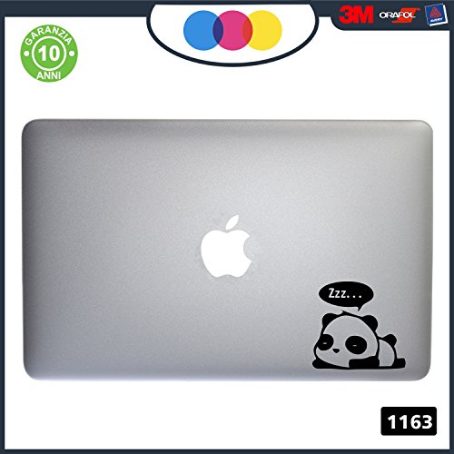 Adhesivo de vinilo con dibujo de panda dormilón, para Apple Macbook, Mac Pro Air, 11/13/15/17 pulgadas