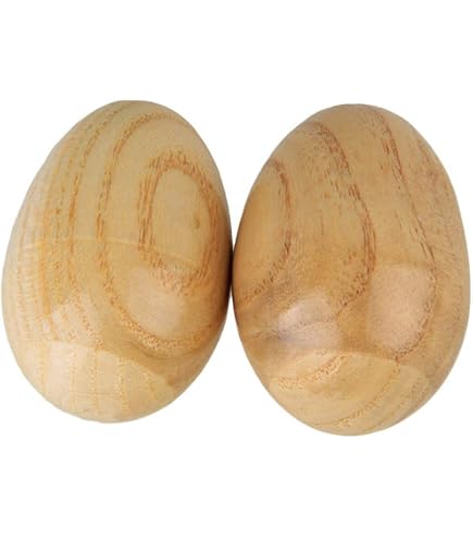 4 Stück Hölzerne Percussion-Eier – Bunte Eier-Shaker, Maracas, Musikinstrumente Für Kinder