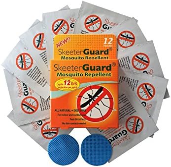 12 Natural mosquito repellent patches. Made from natural ingredients. Up to 12 hours