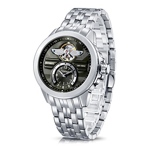 Time100 NEU Herren-Automatikuhr Analog mechanische Armbanduhr Edelstahl Runde Grn #W60049G.02A Time100 NEU Herren-Automatikuhr Analog mechanische Armbanduhr Edelstahl Runde Grn #W60049G.02A