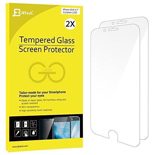 iPhone 6s Protection écran, JETech Compatible fonction 3D Touch 2-Pack Film Protection en Verre trempé écran protecteur pour iPhone 6 et iPhone 6s 4.7 iPhone 6s Protection écran, JETech Compatible fonction 3D Touch 2-Pack Film Protection en Verre trempé écran protecteur pour iPhone 6 et iPhone 6s 4.7