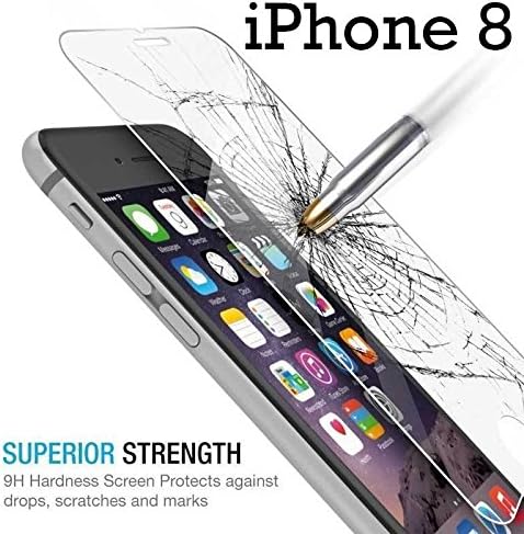 iPhone 8 Screen Protector, Tempered Glass, Anti-Scratch Ultra Clear - Original Technology - For iPhone 8
