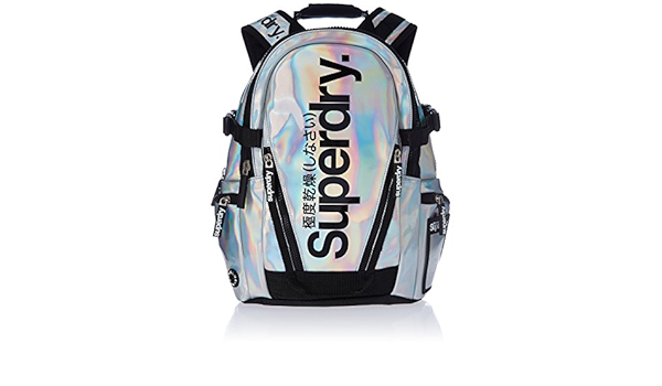 superdry silver backpack