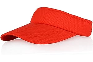 VEATREE Multiple Colors Sun Visors for Women and Ladies, Long Peak Thicker Sweatband Adjustable Hat for Golf Cycling Fishing Tennis Running Jogging and Other Sports